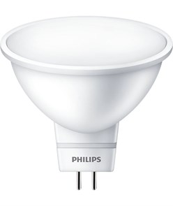 Лампа светодиодная LED spot 5-50W 5 Вт 220V GU5.3 6500K холодный 929001844787 Philips Philips