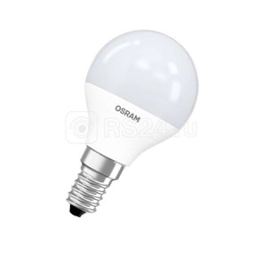 Лампа светодиодная LSCLP60 6,5 Вт 230В Е14 шарик матовый 4000К белый 4058075134263 Ledvance Ledvance