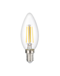 Лампа светодиодная PLED-OMNI-C35-CLEAR 8 Вт 230В E27 4000K белый (5020825) - .5020825 Jazzway Jazzway XRS.5020825