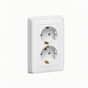 Розетка 2x2P+E белый Cariva 773627 Legrand Legrand XRS773627