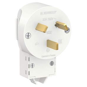 Вилка для электроплит  2Р+N, 32А, 250В, белый BLNSV003231 Schneider Electric Schneider Electric XRSBLNSV003231