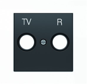 Накладка для телевизионной розетки TV-R черный бархат Sky (NIE 8550 NS) 2CLA855000A1501 ABB ABB XRS2CLA855000A1501