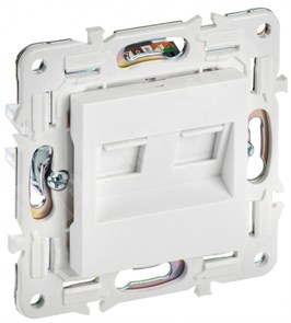 Розетка компьютерная двойная RJ45 кат.5E белый BRITE SK-K20-1-K01 IEK (ИЭК) IEK (ИЭК)