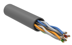 Кабель  витая пара U/UTP кат.6 4х2х0,57 PVC (упак 305 м) ITK LC1-C604-111 ITK XRSLC1-C604-111