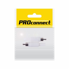Штекер "тюльпан" RCA "Белый"   2 шт. 14-0401-8 PROconnect PROconnect
