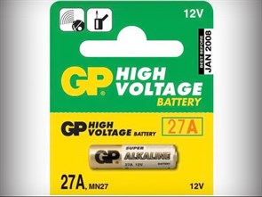 Батарейка алкалиновая A27 (MN27) 12V (1 шт.) 02981 GP Batteries GP Batteries