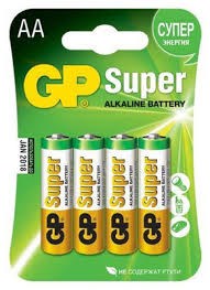 Батарейка алкалиновая AA (R6;LR6;FR6) 1,5V (4 шт.) 02706 GP Batteries GP Batteries