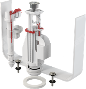 Выпускной механизм для унитаза с двойной кнопкой, впускной механизм A16 1/2, сливной SA08K 1/2 А08 SA08K 1/2 AlcaPlast AlcaPlast