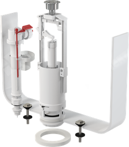 Выпускной механизм для унитаза со стоп кнопкой, впускной механизм A17 1/2, сливной SA2000S 1/2 SA2000S 1/2 AlcaPlast AlcaPlast