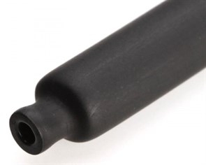 Тонкостенная термоусаживаемая трубка 25/8 мм черная, с клеевым слоем,L=1м до 1кВ (-55С+125С) ТТК-нг 85085 КВТ КВТ