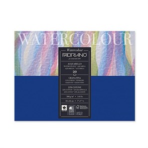 "Fabriano" Альбом для акварели "Watercolour" 300 г/м2 36 х 48 см склейка с одной стороны 6 х 12 л. 17313648 мелкозернистая