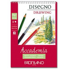 "Fabriano" Альбом для эскизов "Accademia" 200 г/м2 A2 42 х 59.4 см на спирали 3 х 30 л. 44204259