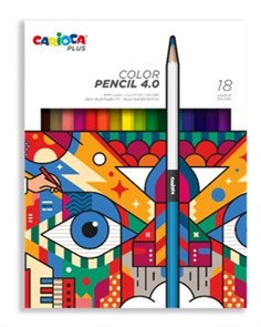 "Carioca Plus" Карандаши цветные заточенный 18 цв. 45202