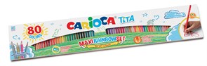 "Carioca" "Tita" Карандаши цветные пластиковые заточенный 80 цв. 42890