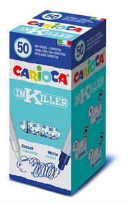 "Carioca" Ручка капиллярная синяя "Inkiller", стирает чернила ручек 42304, 43248 1 мм 50 шт. 41414 цвет чернил: синий