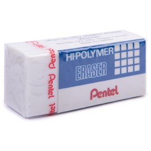 "Pentel" Ластик «Hi-Polymer Eraser» 35х16х11.5 мм 60 шт. ZEH03 XG86660942164