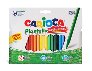 "Carioca" Набор мелков пластиковых "Plastello" 24 цв. , 24 шт 42880 XG98472642634