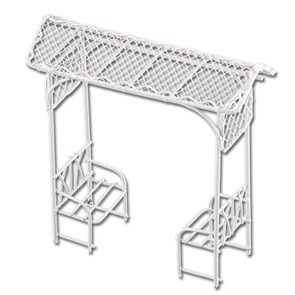 Миниатюра садовая "Blumentag" MET-016 "беседка" металл 10 x 10.5 x 4 см 01 Белый XG22283826162