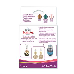 "Sculpey" Liquid Sculpey Multipack декоративный гель ALS 90 мл GLM1 Glam Metallics XG64235138054