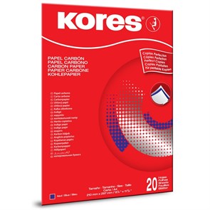 Бумага копировальная синяя KORES 1200 пачка 20л. '7529079 28053