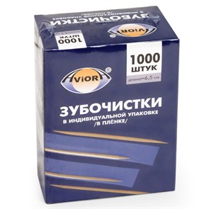 Зубочистки бамбук в инд. ПП-упак. 1000шт./уп. 401-488 692794