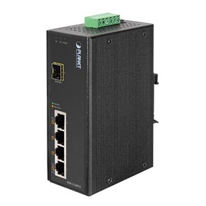 Коммутатор Planet IP30 4-Port/TP+ 1-Port Fiber(SFP) Industrial (ISW-514PTF) 1512380