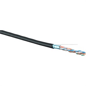 Кабель сетевой Hyperline 500м, U/UTP кат 5e, UUTP4-C5E-S24-OUT-LSZH-BK-500 1695600