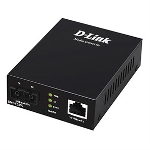 Медиаконвертер D-Link, Twisted-pair to Multi-mode (2km, SC) (DMC-F02SC/B1A) 1517333