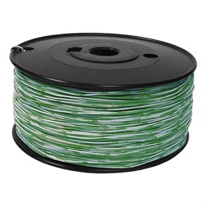 Кабель 1-парный кроссировочный, 24 AWG, 500м,бело-зеленый (TWT-CRS1PAIR-GN) 1513369