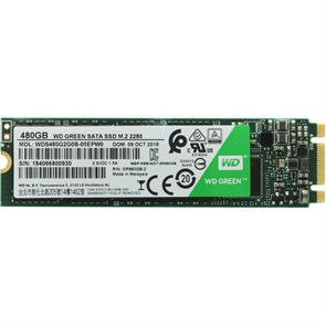 SSD накопитель WD Green 480Gb M.2 2280 SATA (WDS480G3G0B) 1642060