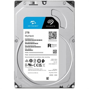 Жесткий диск Seagate SkyHawk 3.5 2TB (ST2000VX017) SATA 5400rpm, 256MB 1901378