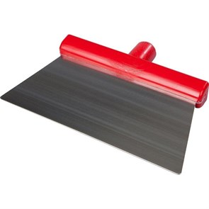 Скребок для пола FBK 280х110мм, нержавеющая сталь-3мм, красный 28281-3