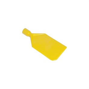 Скребок лопатка 112x235мм,жесткий цельнолитой пластик желтый 28290-4