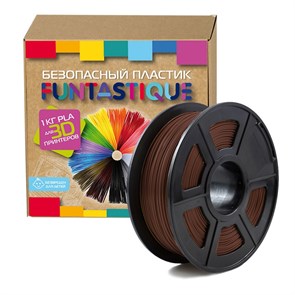 Катушка пластиковая Funtastique PLA-1KG-BN,1.75 мм,1 кг (Коричневый) 1164152