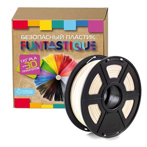 Катушка пластиковая Funtastique PLA-1KG-NC,1.75 мм,1 кг (Натуральный) 1164155