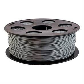 Катушка PLA пластик BestFilament, 1.75 мм, серебристый металлик 1 кг 1030186