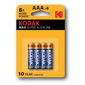 Батарейка Батарейки Kodak MAX LR03-4BL K3A-4 (4шт/бл) (CAT 30952812) 1848262