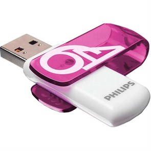 Флеш-память PHILIPS VIVID2.0 64GB, USB 2.0 2036701