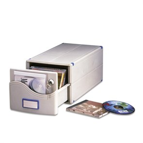 Бокс для CD/DVD дисков на 30 шт, замок, ProfiOffice, сер, МВ-30SL 57499