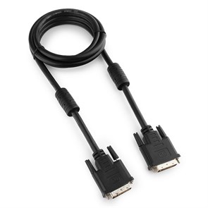 Кабель DVI-D - DVI-D, 25М/25М, 1.8 м, фер, экр, Cablexpert, CC-DVI2-BK-6