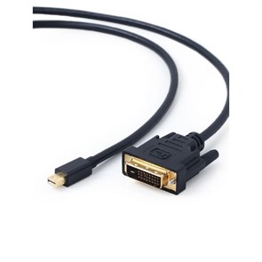 Кабель mDP - DVI, M/M, 1.8 м, поз.р, Cablexpert, чер, CC-mDPM-DVIM-6