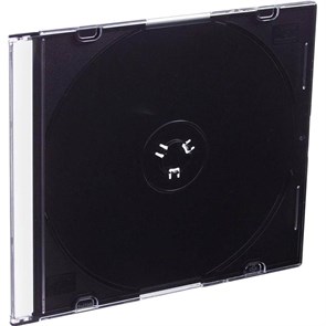 Бокс CMC для CD/DVD пластиковый Slim Case черный  (200 шт. в уп) (CDB-sl) 1644088