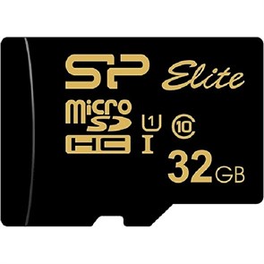 Карта памяти Silicon Power Elite Gold 32Gb microSDHC (SP032GbSTHBU1V1GSP) 1881187