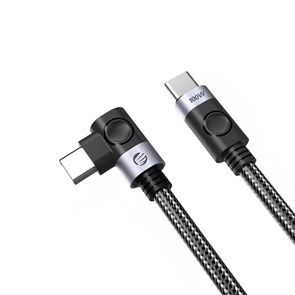 Кабель Orico USB-C/USB-C, 480мбит/с, 2м, черный/серебр(ORICO-C2CW-20-BK-BP) 1898070