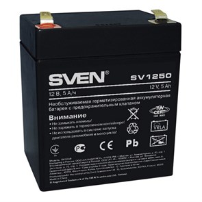 Батарея для ИБП SVEN SV 1250 (12V/5Ah) аккумуляторная