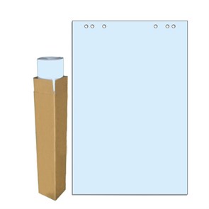 Бумага для флипчартов голубая пастель 68.0х98.0 20 лист.80гр. 659381