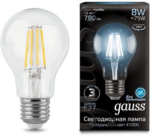 Лампа светодиодная Gauss Filament  A60 XM1395018