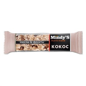 Батончик мюсли Mindy's Кокос, 30штx35г 1005236