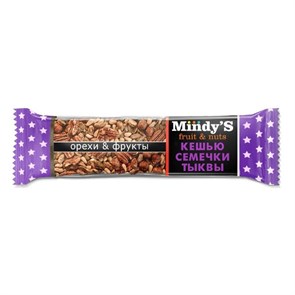 Батончик глазированный Mindy's Кешью-Семечки тыквы, 30штx35г 1005237