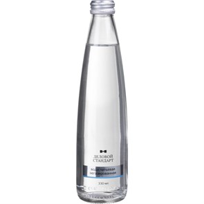 Вода питьевая Деловой Стандарт негазированная стекло  0,33л